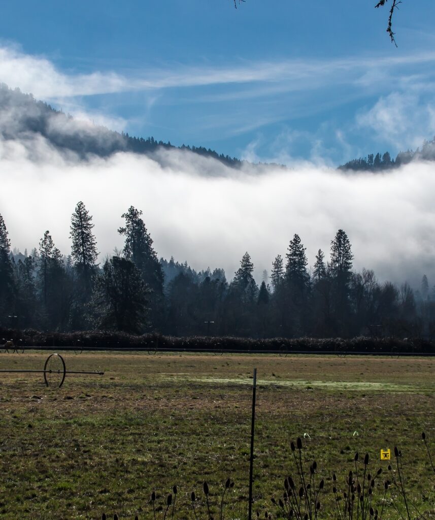 Winter view in the Rogue Valley, Southern Oregon